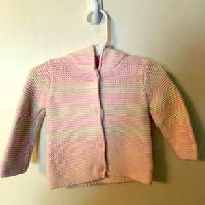 Hanna Andersson Pink White Sweater